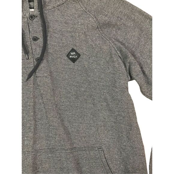 RVCA Mens gray hooded pullover sz medium - Picture 4 of 8